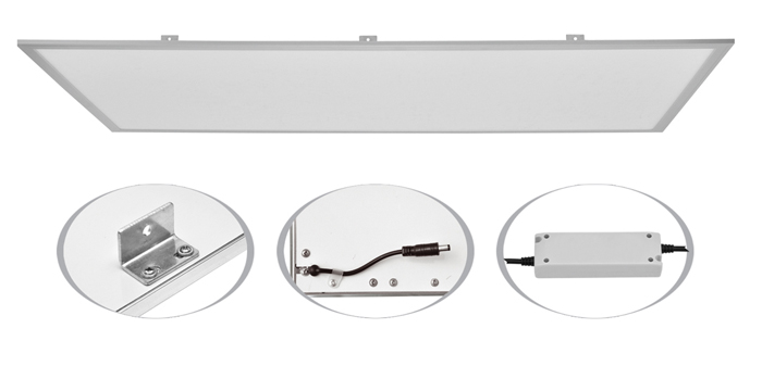 LED panel ZEUS 60x120cm - stříbrný 4000K 8250lm - LED-GPL44-75 