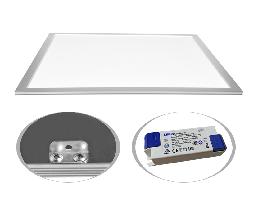 LED panel ZEUS stříbrný 45W 4000K 5000lm - záruka 5 let- minimální odběr 5 ks