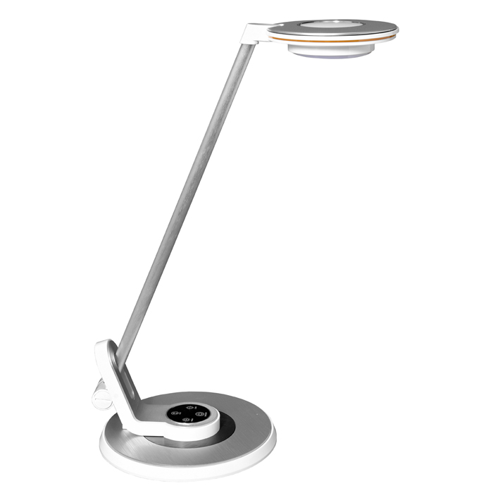 LED stolní lampa LIMA 8W 450lm - bílá -stmívatelná, volitelná barva světla, USB port