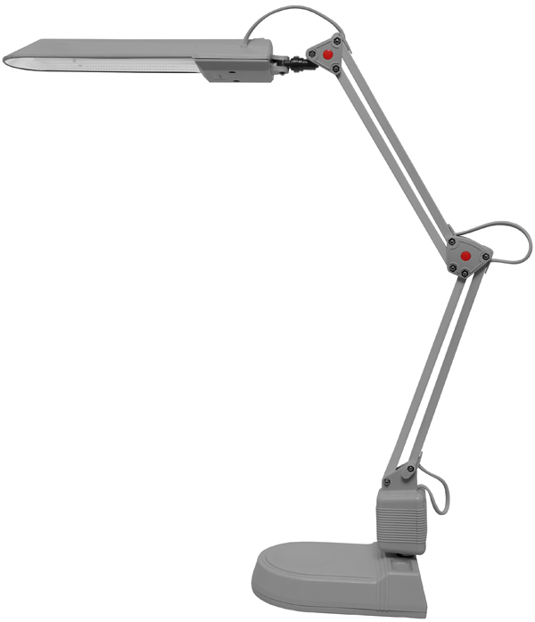 LED Stolní lampa ECOLITE ADEPT 8W - stříbrná