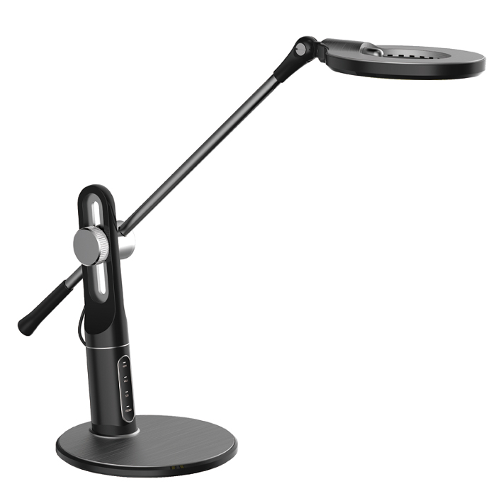 LED stolní lampa ALEX 10W 550lm - černá -stmívatelná, volitelná barva světla